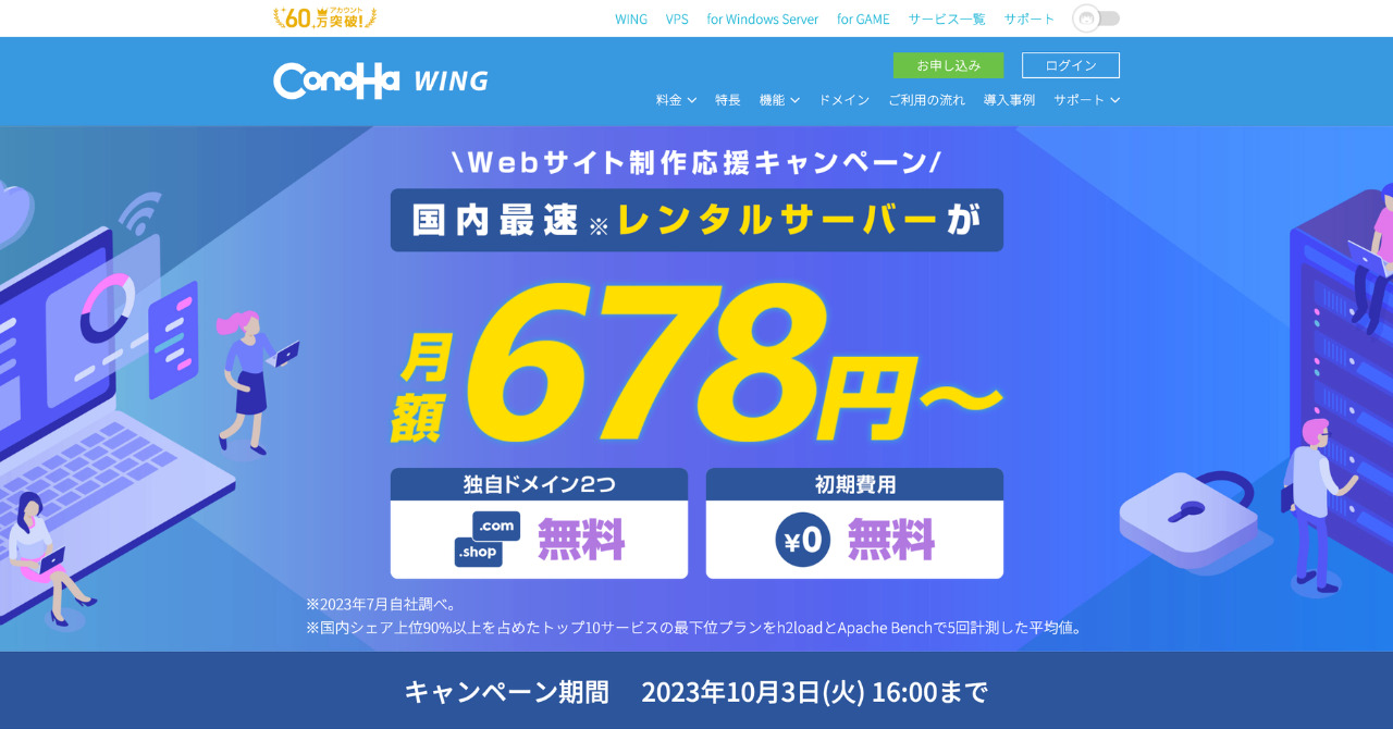 Webサイト制作応援キャンペーン
