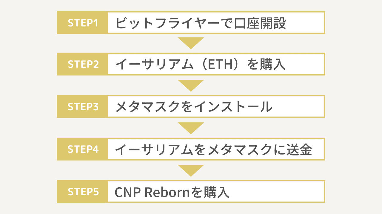 CNP Rebornの買い方図解