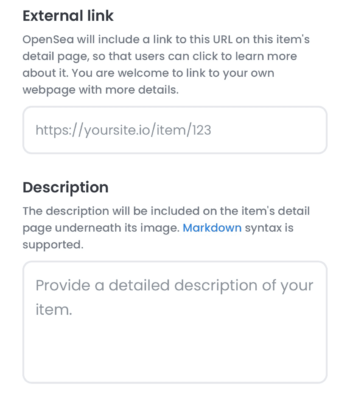 スマホ版OpenSeaのアイテム登録手順5